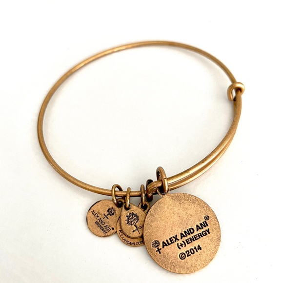 Alex and Ani Fleur de Lis expandable bracelet - Picture 2 of 2